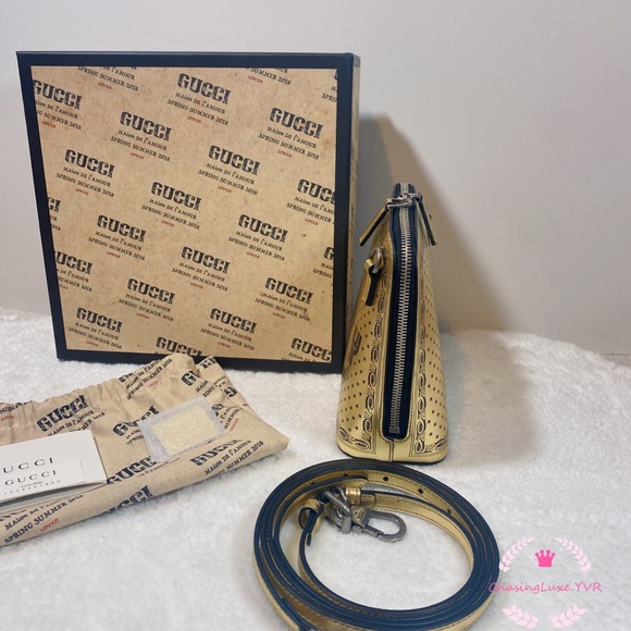 Gucci GUCCY Sega Gold Crossbody - Picture 3 of 4